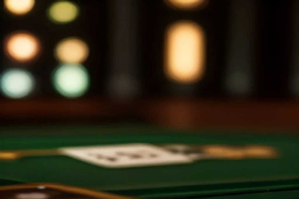 Roulette wheel in soft motion blur with warm bokeh lights